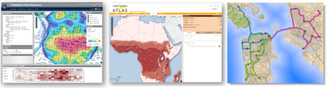 Als Karten-Layer in GIS-Webkarten präsentierte Analyseergebnisse