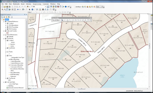 Tax Parcel Editing map Tax Parcel Editing map