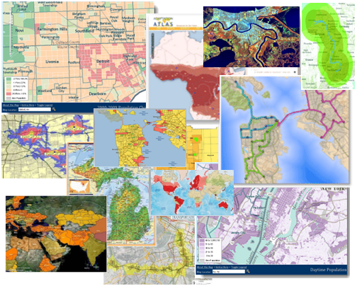 ArcGIS 地图拼贴