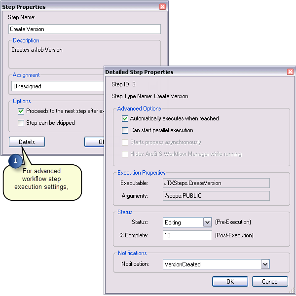 Step Properties