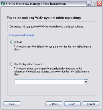 Configuration keyword