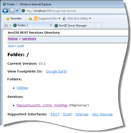 Das ArcGIS REST-Services-Verzeichnis