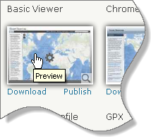 Die Miniaturansicht der Basic Viewer-Vorlage