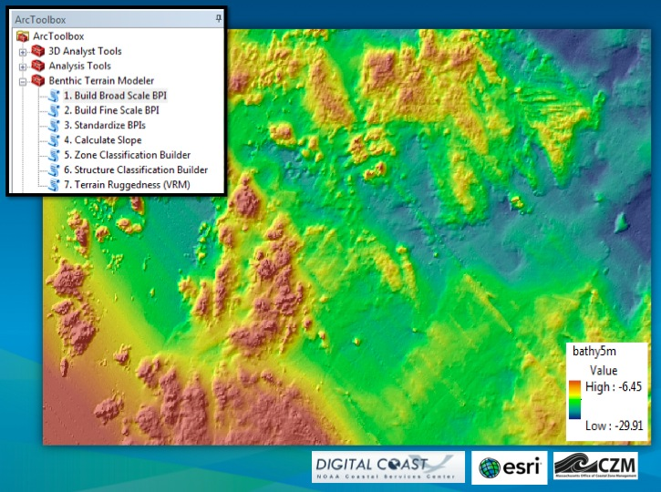 Benthic Terrain Modeler tools