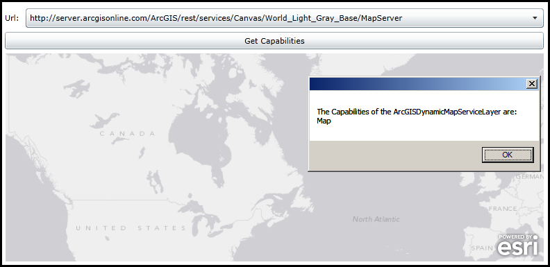 Obtaining the ArcGISDynamicMapServiceLayer.Capabilities.