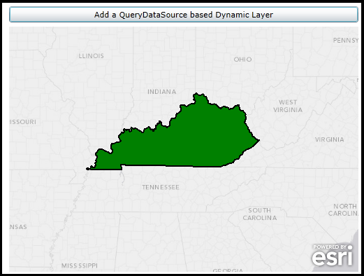 Adding a Dynamic Layer using a QueryDataSource.