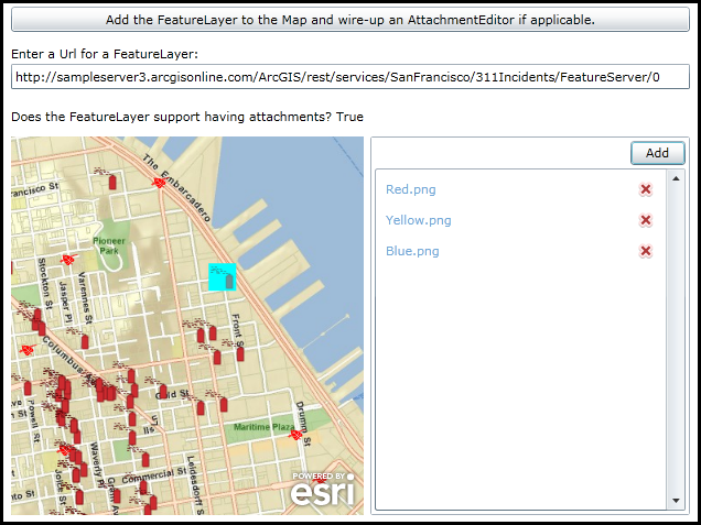 Check if a FeatureLayer has attachments enabled in the FeatureService and dynamically associate the AttachmentEditor if True.