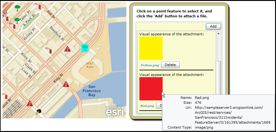 Demonstrating an AttachmentEditor that has been customized via a DataTemplate.