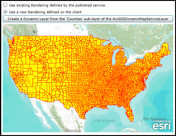 Applying different Rendering of a Dynamic Layer.