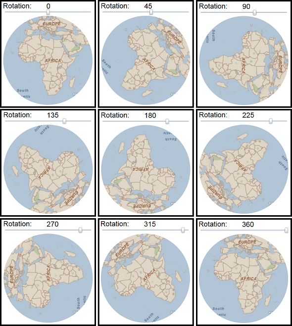 Examples of positive Map.Rotation values.