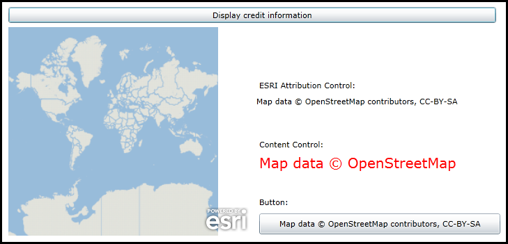 Displaying the OpenStreetMapLayer.AttributeTemplate information in various controls.