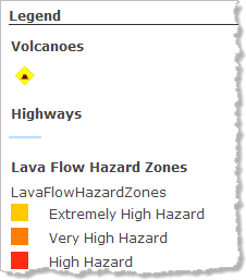 Leyenda del mapa Web