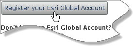 Botón Registre su cuenta global de Esri
