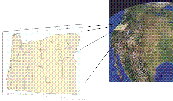 GIS 数据图层经过地理配准
