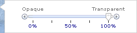 “透明度”滑块